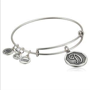 Alex and Ani "D" Initial Bracelet - Silver